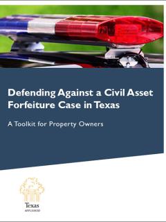 Defending Against a Civil Asset Forfeiture Case Toolkit Cover